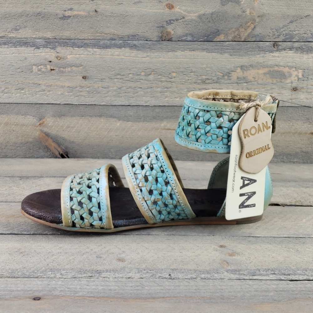 Roan Womens Clio Epica Sandals Leather Open Toe 7W - Picture 2 of 7